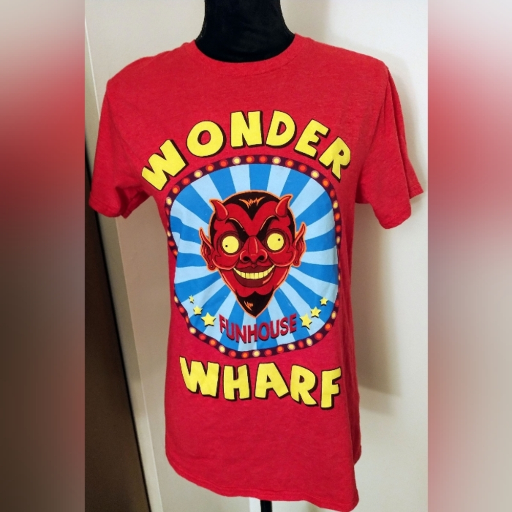 Ripple Junction Red Wonder Wharf Funhouse Tee
